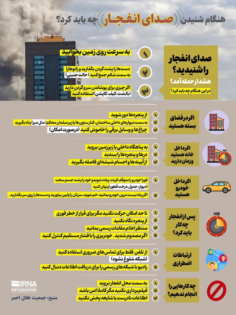 باشگاه خبرنگاران: انفجار در شمال اصفهان/ تعطیلی سفارت آمریکا در ریاض و کویت/ معاون ترامپ: امکان ندارد که ترامپ اجازه دهد آمریکا وارد یک درگیری چند ساله شود/ سپاه: ساختمان اصلی فرماندهی و ستاد پایگاه هوایی آمریکا در بحرین منهدم شد/ ترامپ: استفاده از نیروی زمینی در ایران ضروری نیست/ صداوسیما: ایران امشب در ۷ جبهه متجاوزان را موشک باران کرد: اسرائیل، کویت، امارات، قطر، بحرین، اردن و عربستان باشگاه خبرنگاران: انفجار در شمال اصفهان/ تعطیلی سفارت آمریکا در ریاض و کویت/ معاون ترامپ: امکان ندارد که ترامپ اجازه دهد آمریکا وارد یک درگیری چند ساله شود/ سپاه: ساختمان اصلی فرماندهی و ستاد پایگاه هوایی آمریکا در بحرین منهدم شد/ ترامپ: استفاده از نیروی زمینی در ایران ضروری نیست/ صداوسیما: ایران امشب در ۷ جبهه متجاوزان را موشک باران کرد: اسرائیل، کویت، امارات، قطر، بحرین، اردن و عربستان