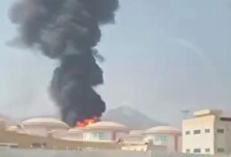 ببینید/ حمله موشکی ایران به میدان نفتی فجیره در امارات