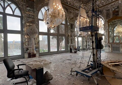 تصاویر / خسارات حمله به کاخ گلستان