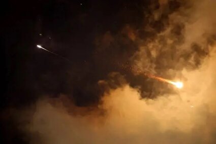 ببینید / ویدیویی از اصابت یک موشک بالستیک ایرانی به پایگاه هوایی شاهزاده سلطان در عربستان