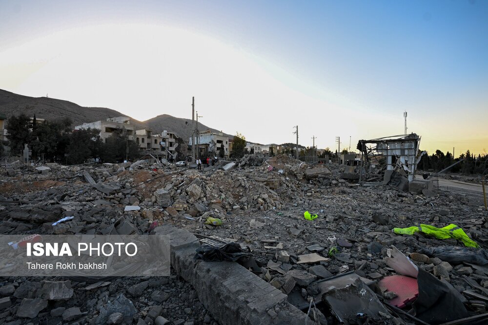 تصاویر: خسارات ناشی از حمله هوایی آمریکا و رژیم صهیونیستی به شیراز / ۱۵ اسفند ۱۴۰۴