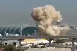 ببینید/ یک پهپاد به فرودگاه دبی برخورد کرد