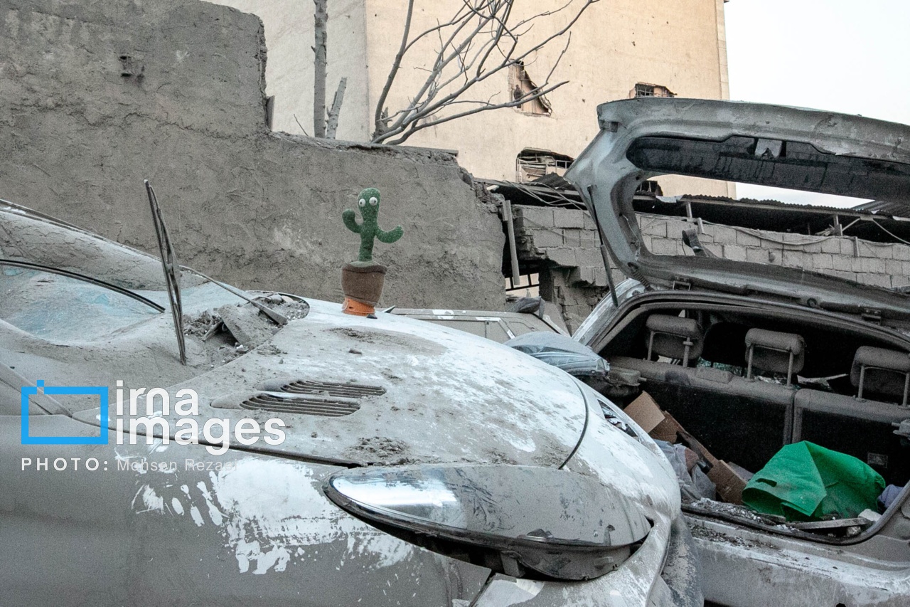 تصاویر ایرنا از حمله هوایی به منازل مسکونی در تهران