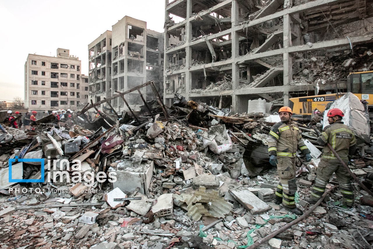 تصاویر ایرنا از حمله هوایی به منازل مسکونی در تهران