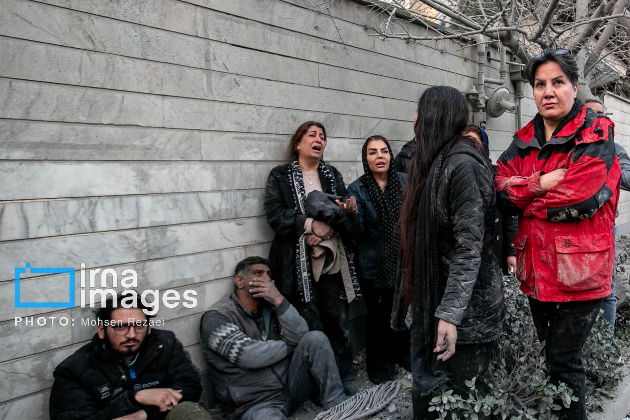 تصاویر ایرنا از حمله هوایی به منازل مسکونی در تهران