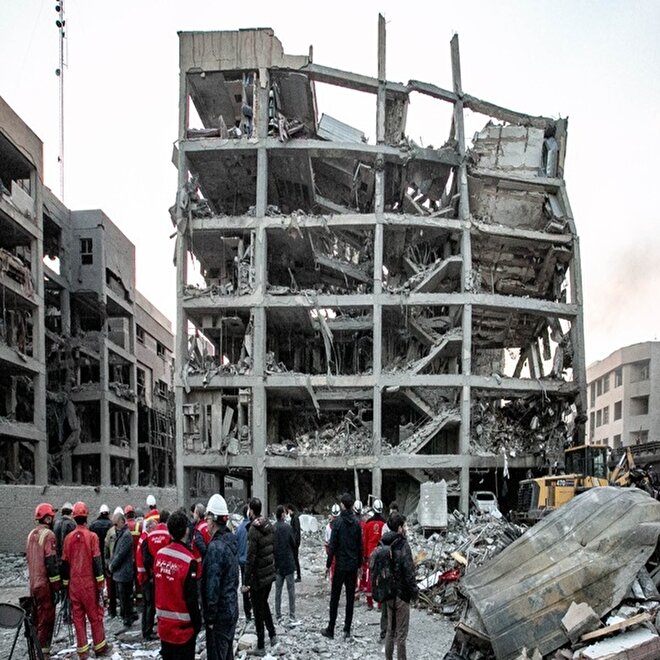 تصاویر ایرنا از حمله هوایی به منازل مسکونی در تهران