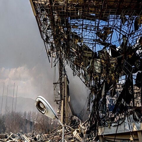 تصاویر: آثار حمله به سالن ۱۲ هزار نفری آزادی