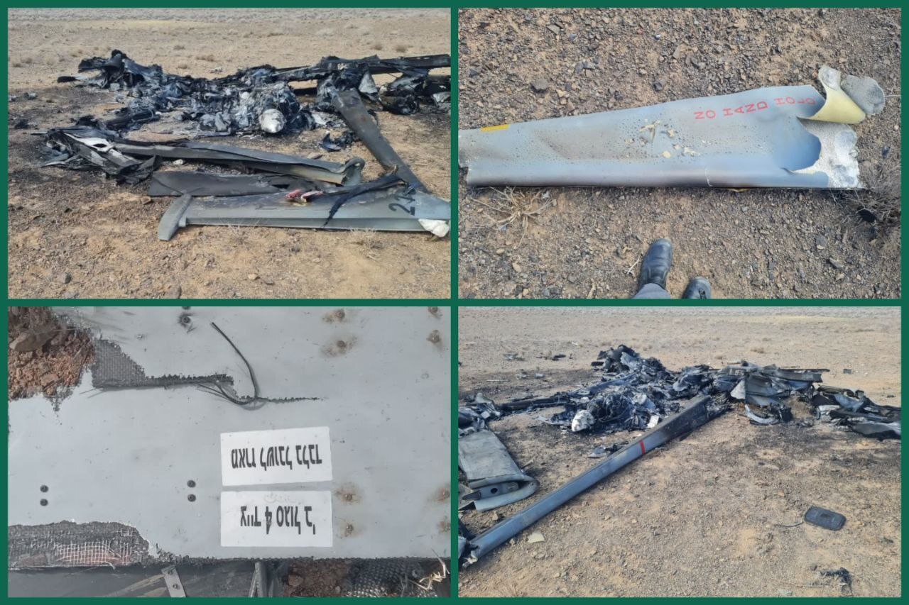 سپاه: پهپاد پیشرفته هرون در آسمان استان مرکزی متلاشی شد