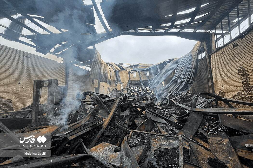 تصاویر: حمله موشکی به انبار ذخیره دارو و شیرخشک در همدان