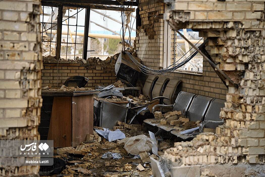 تصاویر: حمله موشکی به انبار ذخیره دارو و شیرخشک در همدان