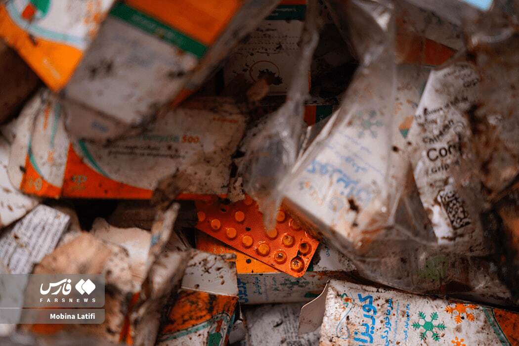 تصاویر: حمله موشکی به انبار ذخیره دارو و شیرخشک در همدان