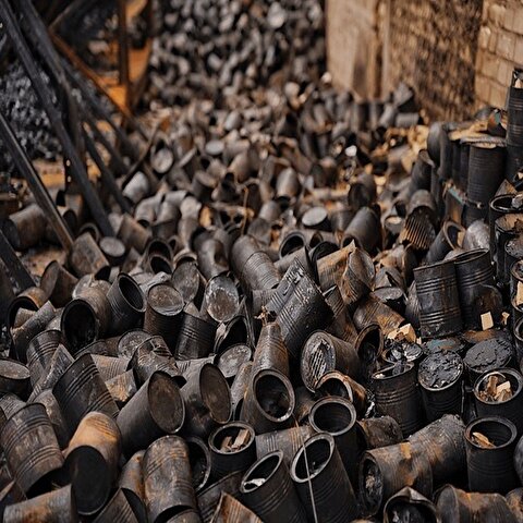 تصاویر: حمله موشکی به انبار ذخیره دارو و شیرخشک در همدان