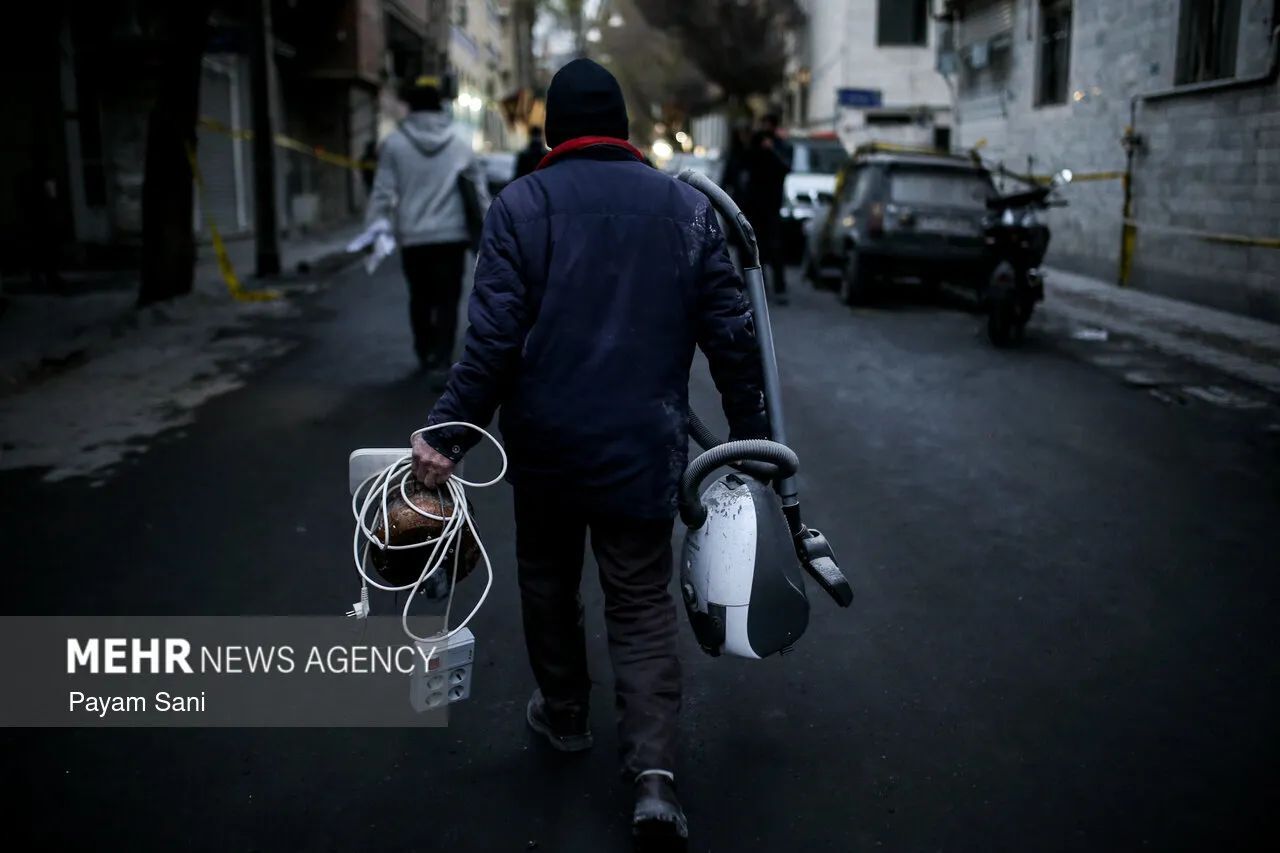 تصاویر مهر از حملات هوایی به محله بریانک تهران