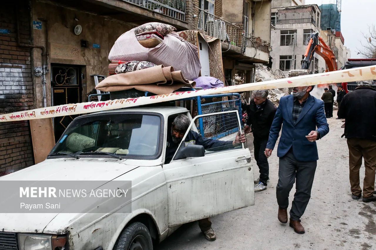 تصاویر مهر از حملات هوایی به محله بریانک تهران