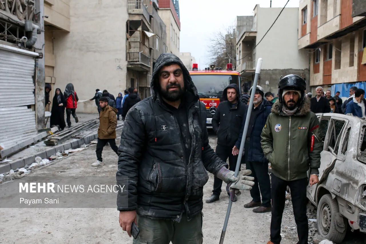 تصاویر مهر از حملات هوایی به محله بریانک تهران