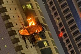 ببینید / لحظه اصابت پهپاد انتحاری ایران به یک برج در بحرین و فیلمی که از درون هتل گرفته شد