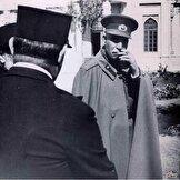 عکس/رضا شاه در سفر به مشهد