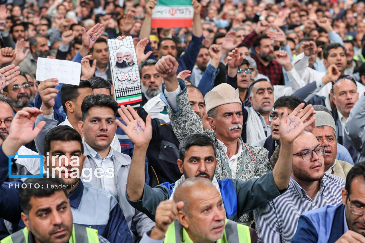 تصاویر: دیدار کارگران سراسر کشور با رهبر انقلاب