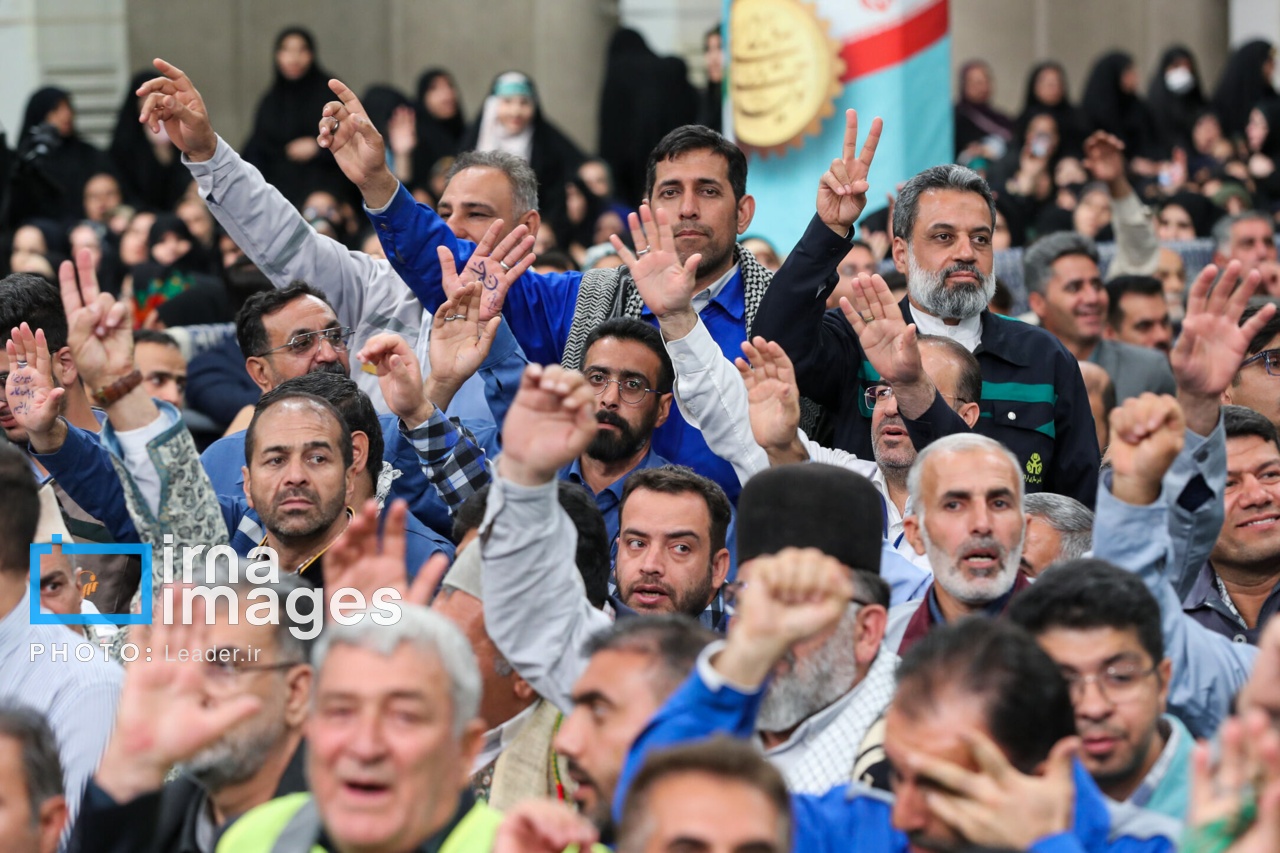 تصاویر: دیدار کارگران سراسر کشور با رهبر انقلاب