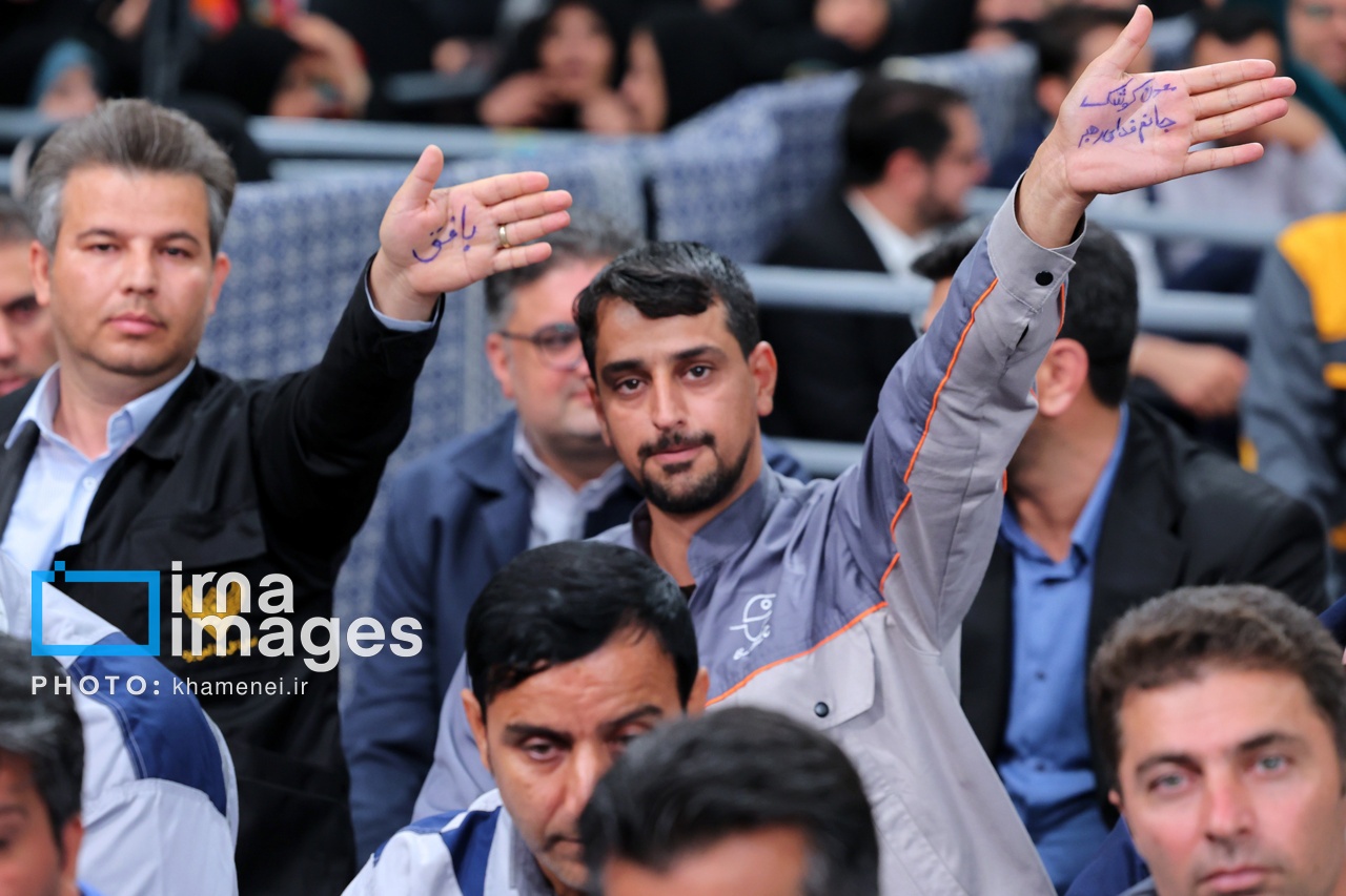 تصاویر: دیدار کارگران سراسر کشور با رهبر انقلاب