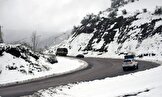 برف گردنه‌های همدان را سپید پوش کرد