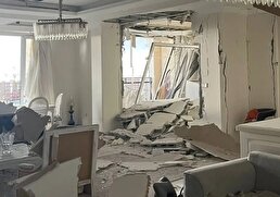 ببینید / خانه مارال فرجاد بر اثر حمله دشمن تخریب شد