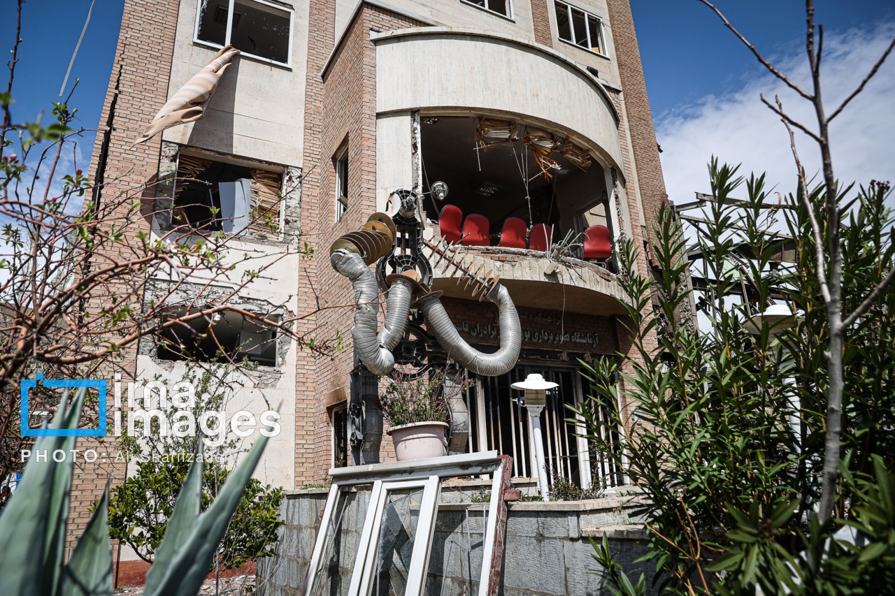 تصاویر: آثار حملات هوایی به دانشگاه شهید بهشتی ایران