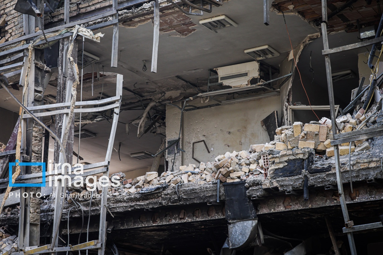تصاویر: آثار حملات هوایی به دانشگاه شهید بهشتی ایران