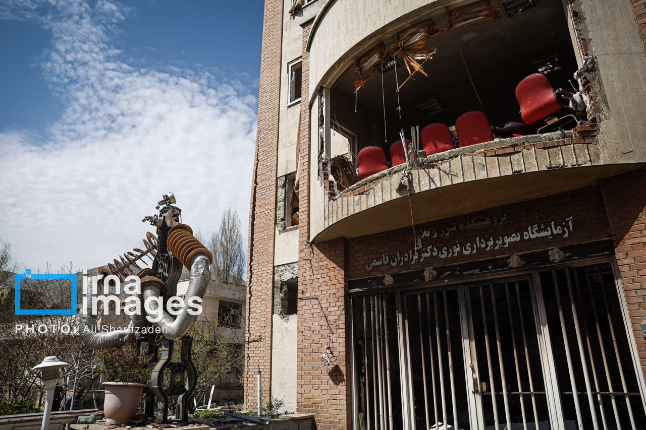 تصاویر: آثار حملات هوایی به دانشگاه شهید بهشتی ایران