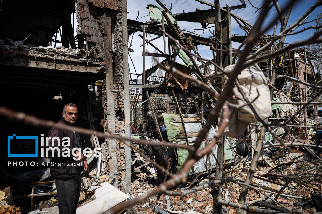 تصاویر: آثار حملات هوایی به دانشگاه شهید بهشتی ایران