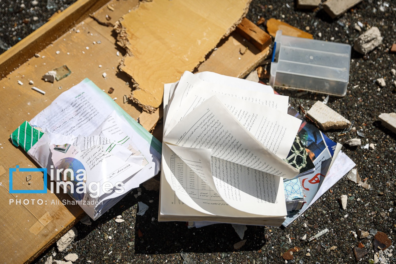 تصاویر: آثار حملات هوایی به دانشگاه شهید بهشتی ایران