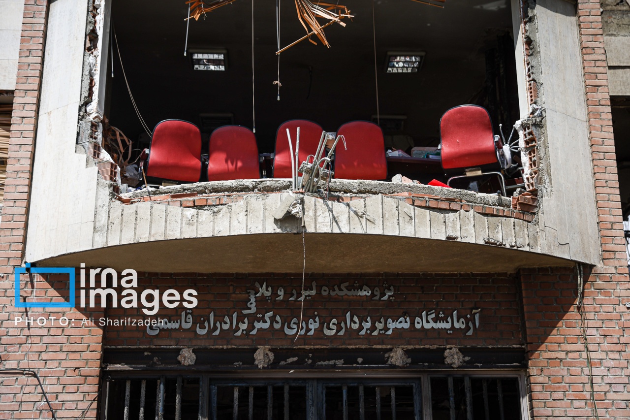 تصاویر: آثار حملات هوایی به دانشگاه شهید بهشتی ایران