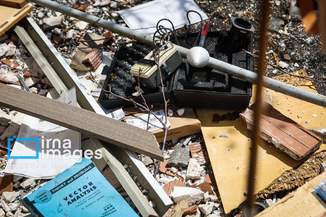 تصاویر: آثار حملات هوایی به دانشگاه شهید بهشتی ایران