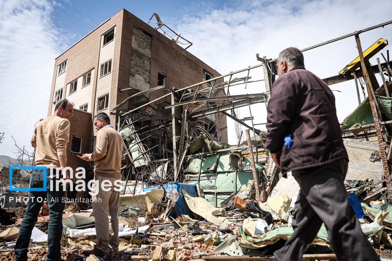 تصاویر: آثار حملات هوایی به دانشگاه شهید بهشتی ایران