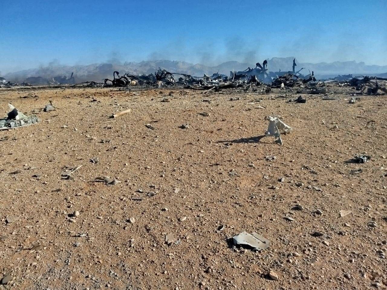 تصاویری از انهدام پرنده‌های امریکایی در ایران طی تعقیب جنگنده ساقط‌شده