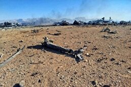 ببینید / فیلم هوایی از محل سقوط هواپیمای آمریکایی در اصفهان