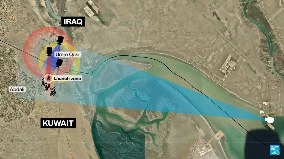 فرانس ۲۴: ویدیوهای تأیید شده نشان می‌دهند که موشک‌هایی از خاک کویت به سمت ایران شلیک شده‌/ حداقل از شلیک ۱۳ موشک در ۲۴ مارس از شمال کویت فیلمبرداری شده‌/ این پرتاب‌ها با راکت‌های ساخت آمریکا انجام شده/ انفجارهای منطبق در همان روز در ایران فیلمبرداری شده‌اند که زمان‌بندی آن‌ها با پرتاب‌ها همخوانی دارد