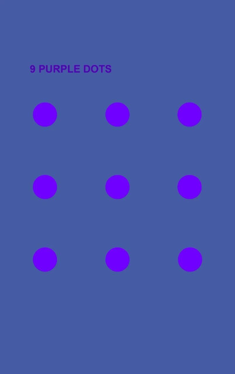 توهم بصری جدید: در این تصویر چند نقطه بنفش می‌بینید؟