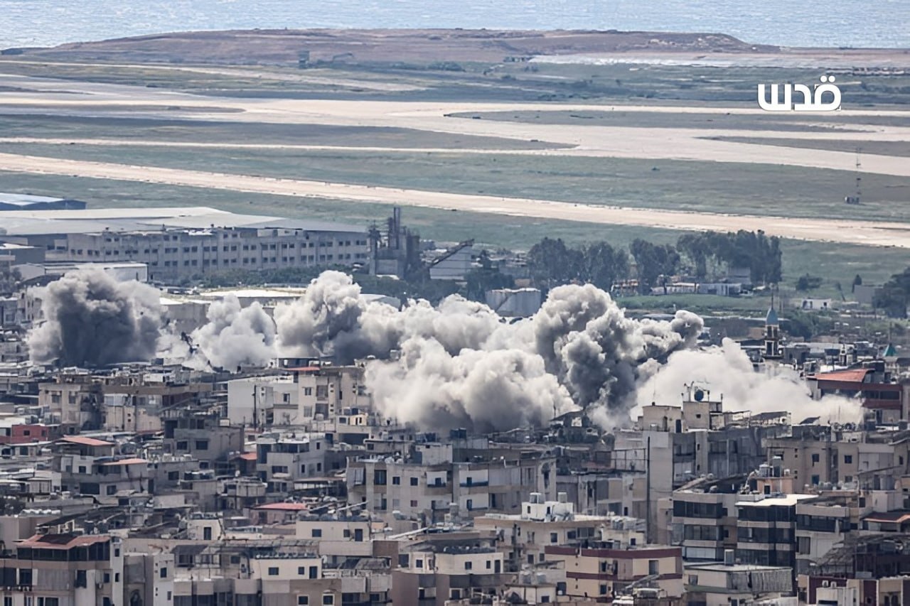 ببینید / تصاویری از حجم مناطق هدف قرارگرفته در بیروت در جریان حمله عصر امروز رژیم صهیونیستی