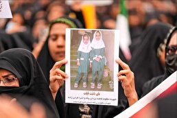 ببینید/ میناب در سوگ چهلمین روز شهادت دانش‌آموزان