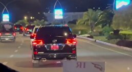 ویدیو / تصاویری از حرکت خودروهای هیات ایرانی در اسلام آباد پاکستان