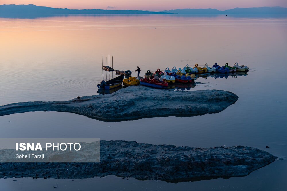 تصاویر: بارندگی، روزنه امید دریاچه ارومیه