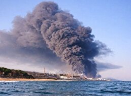 ببینید / باران نفت در یک شهر روسیه بعد از حمله اوکراین