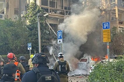 ببینید/ ویرانی‌های ناشی حمله موشکی ایران در تل‌آویو