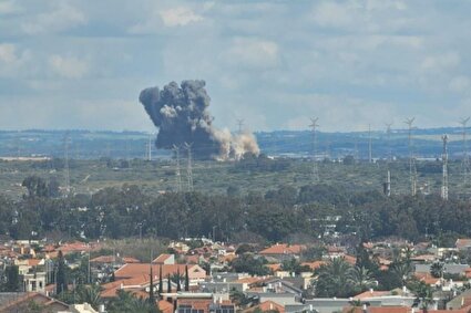 ببینید/ اصابت موشک ایرانی به شهر اشغالی خضيرة در سرزمین‌های اشغالی