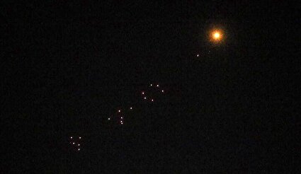 ببینید/ تصاویری از فعالیت پدافند در غرب تهران هم‌زمان با حضور مردم در خیابان