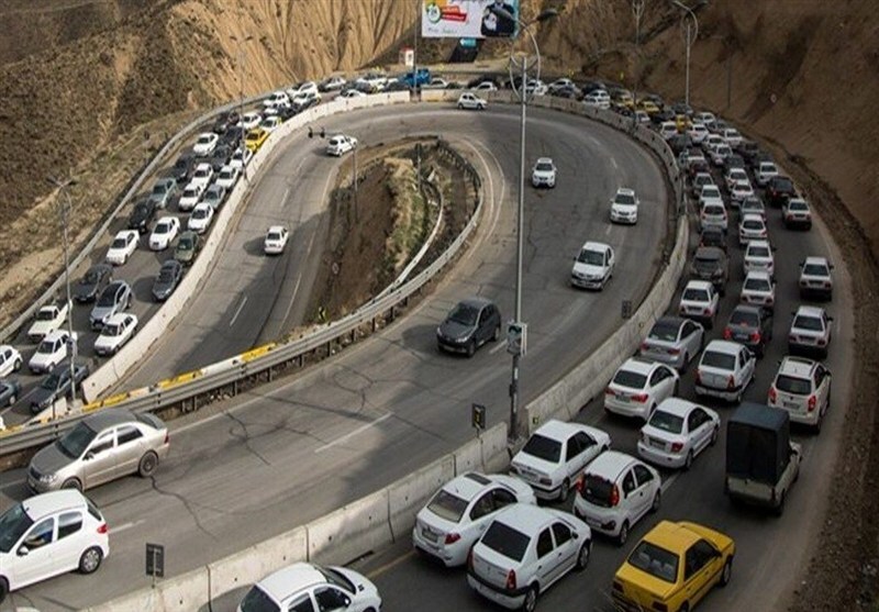 پلیس راه: ترافیک در محورهای ورودی و خروجی مازندران ‌سنگین است