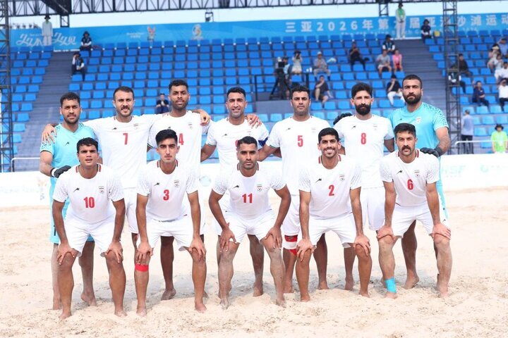 پیروزی پر گل فوتبال ساحلی ایران در بازی‌های آسیایی