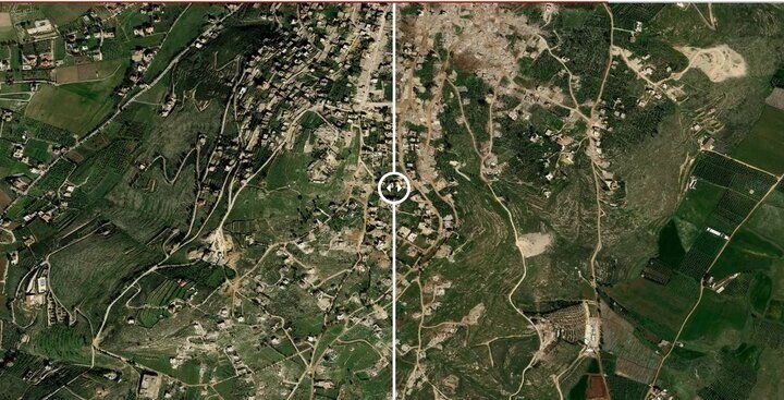 مهر: تصاویر ماهواره‌ای سی‌ان‌ان از مقیاس تخریب اسرائیل در لبنان