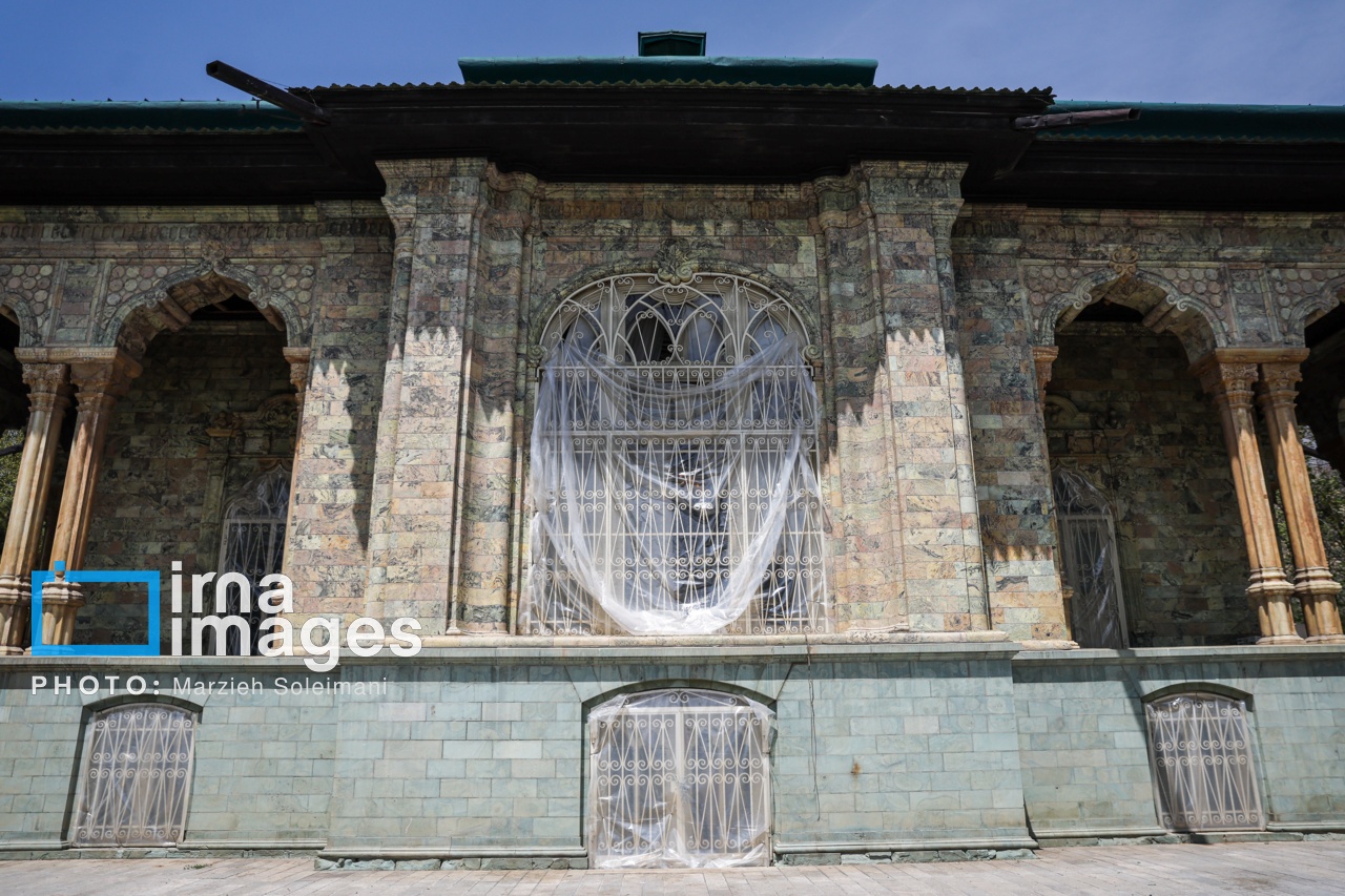 تصاویر: خسارات برجا مانده از جنگ رمضان در کاخ سعدآباد